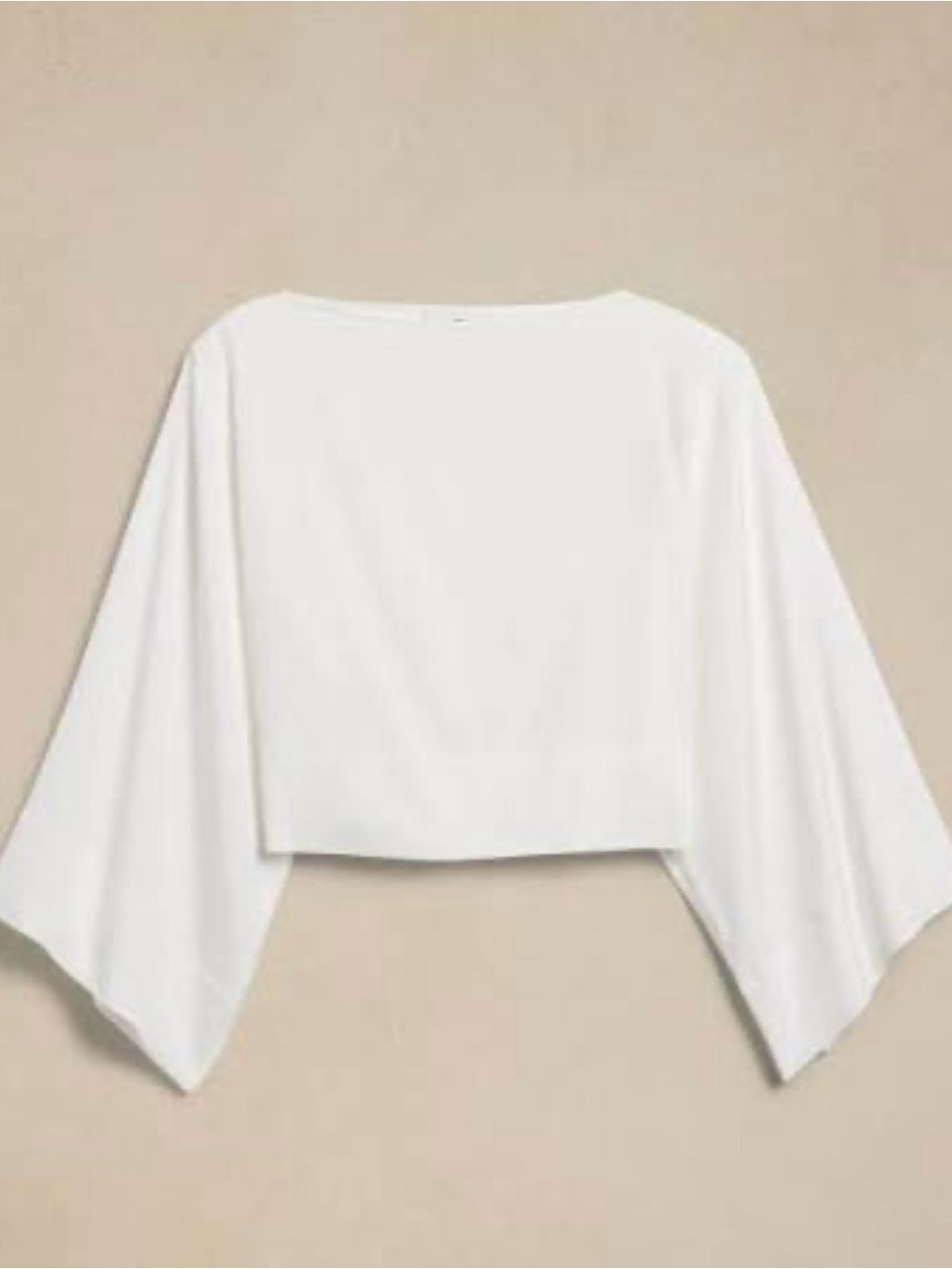 BANANA REPUBLIC NWT Luna Top Wide Sleeve L Iced Vanilla